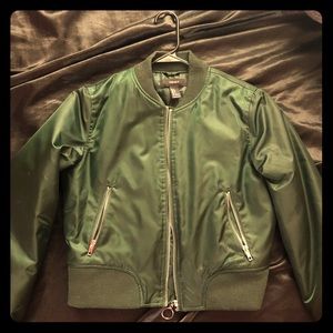 Olive green women bomber- small size